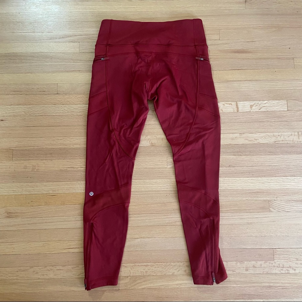 Lululemon Sz 10 Keep the Fleece tights 28” fleece running tights - Picture 2 of 7